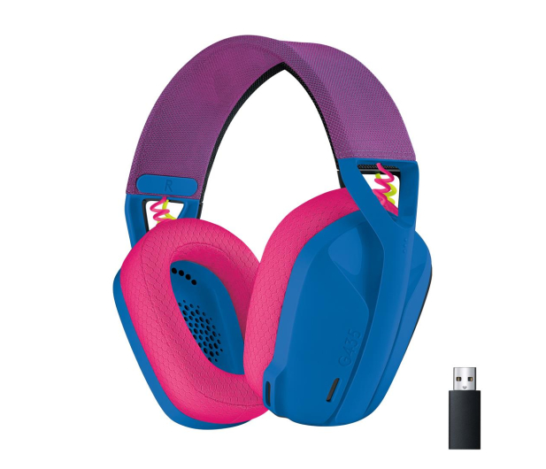 LOGITECH Sluch. Gam. Bezpez. Logitech G435 Blue 981-001062 - 680424 - zdjęcie